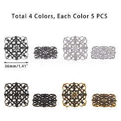 Tibetan Style Alloy Filigree Joiners Links&nbsp;TIBEP-PH0004-74