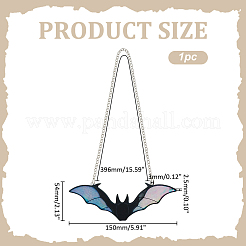 Acrylic Bat Hanging Suncatchers&nbsp;HJEW-WH0042-148B