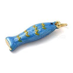 Brass Enamel Pendants&nbsp;LS-KK-H092-08G-03