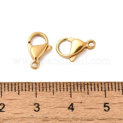 Ion Plating(IP) 304 Stainless Steel Lobster Claw Clasps&nbsp;STAS-AB12-G-01
