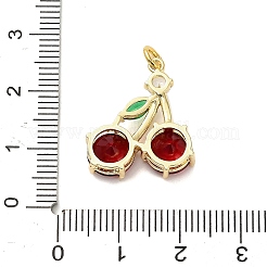 Brass Micro Pave Cubic Zirconia Pendants&nbsp;KK-L229-02G-02