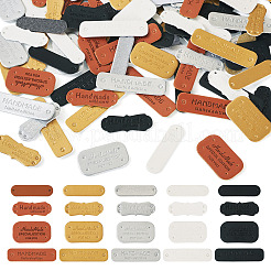 100Pcs 20 Styles PU Leather Label Tags&nbsp;PURS-TA0001-02