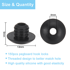 150Pcs Rubber Screw Stopper&nbsp;FIND-BC0004-82