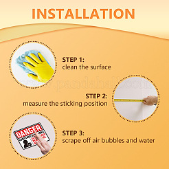 10 Sheets PVC Self-Adhesive Identification Cable Label Pasters&nbsp;STIC-WH0027-051