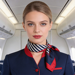 Imitated Silk Fabric Scarf for Women Girls&nbsp;AJEW-CN0007-54
