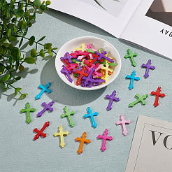 50Pcs Opaque Acrylic Pendants&nbsp;SACR-LP0001-03