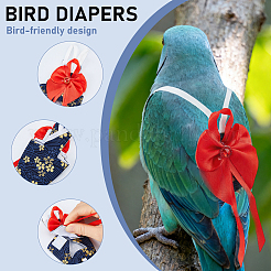2Pcs 2 Styles Cotton Parrot Clothes&nbsp;AJEW-FH0007-82