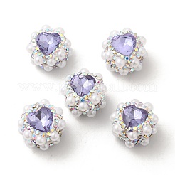 Polymer Clay Rhinestone Beads&nbsp;RGLA-D050-04C