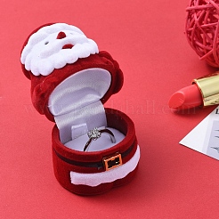 Father Christmas Shape Velvet Jewelry Boxes&nbsp;VBOX-L002-H01
