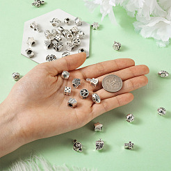 40Pcs 20 Style Zinc Alloy European Beads&nbsp;FIND-KS0001-20