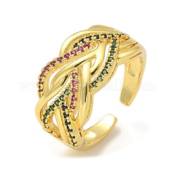 304 Stainless Steel Criss Cross Rings&nbsp;RJEW-B109-08G-02