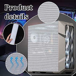 PVC Computer Fan Dust Filter Net&nbsp;AJEW-WH0534-71B