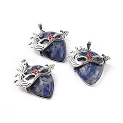 Natural & Synthetic Mixed Gemstone Pendants&nbsp;G-P496-02P