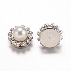 Imitation Pearl ABS Plastic Cabochons&nbsp;KK-K143-01P