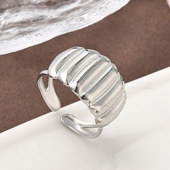 304 Stainless Steel Open Cuff Rings&nbsp;RJEW-A079-01I-P