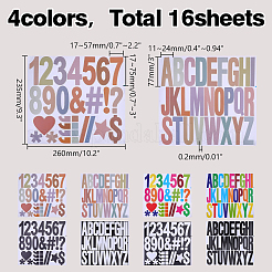 16 Sheets 8 Styles PVC Self-Adhesive Stickers&nbsp;DIY-AR0005-32