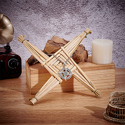 2Pcs Ring Viking Cross Stainless Steel Pendant Necklaces for Women Men&nbsp;NJEW-NB0001-37