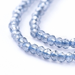 Electroplate Glass Beads Strands&nbsp;EGLA-F149-PL-01
