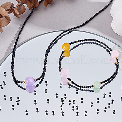 Natural Black Spinel Beads Strands&nbsp;G-PH0034-13