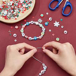 Christmas Themed DIY Jewelry Making Finding Kit&nbsp;DIY-FH0005-65