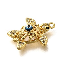 Brass Micro Pave Cubic Zirconia Pendants&nbsp;KK-U055-07G-02