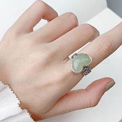 Retro Alloy & Resin Adjustable Open Cuff Rings for Women&nbsp;FS-WG9D7B1-01
