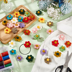 36Pcs 12 Colors Fine Thread Handmade Woven Costume Accessories&nbsp;DIY-FG0005-58