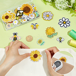 60Pcs 15 Styles Computerized Embroidery Cloth Iron on/Sew on Patches&nbsp;DIY-PH0034-96