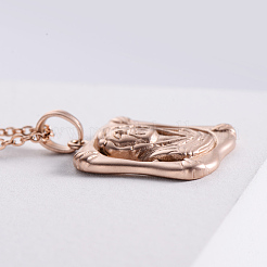 Vintage Punk Religious Jesus Stainless Steel Pendant Necklaces for Men Women&nbsp;UE8533
