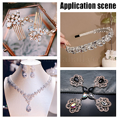 6 Style Pointed Back Glass Rhinestone Cabochons&nbsp;RGLA-FG0001-20