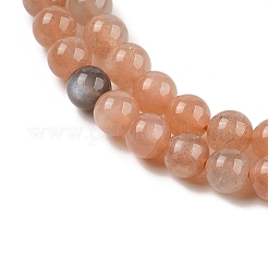 Natural Multi-Moonstone Beads Strands&nbsp;X-G-J157-6mm-06A-01