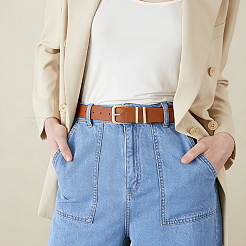 3Pcs 3 Colors Alloy Buckle PU Leather Waist Belts&nbsp;AJEW-CL0005-98