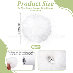 Fibre Pompom Ball&nbsp;FIND-WH0139-942A
