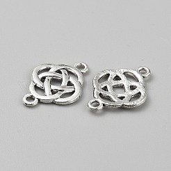 Tibetan Style Alloy Knot Connector Charms&nbsp;FIND-WH0432-92F