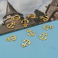 Anchor Brass Pendants&nbsp;ZIRC-F022-64G