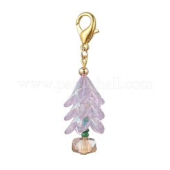 Tree Glass Seed Beads & Acrylic Pendant Decorations&nbsp;HJEW-MZ00388