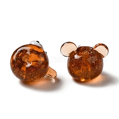 Handmade Gold Sand Lampwork Beads&nbsp;LAMP-Q033-03A