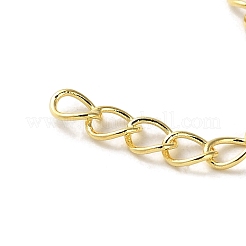 Rack Plating Brass Curb Chain Extender&nbsp;KK-Q807-15G