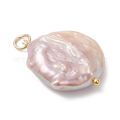 Natural Baroque Pearl Keshi Pearl Pendants&nbsp;X-PALLOY-JF04629-01