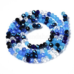 Electroplate Glass Beads Strands&nbsp;EGLA-T020-12A