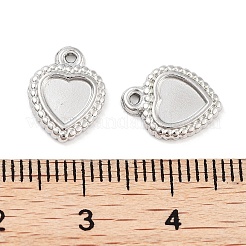 Non-Tarnish 304 Stainless Steel Pendant Cabochon Settings&nbsp;LS-STAS-P364-08P
