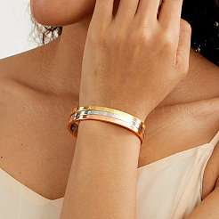 3Pcs Christmas Stainless Steel Hinged Bangles Set&nbsp;FR7657