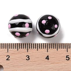 Baking Paint Glass Enamel Beads Strands&nbsp;LAMP-A001-C01