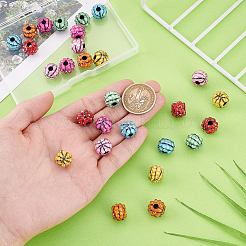 28Pcs 7 Colors Opaque Acrylic Beads&nbsp;SACR-PH0002-33