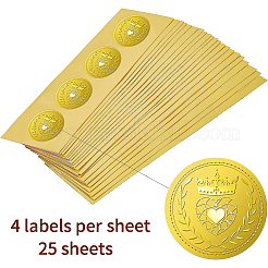Plastic Self Adhesive Gold Foil Embossed Stickers&nbsp;DIY-WH0211-189
