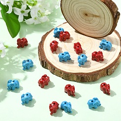 20Pcs 2 Colors Synthetic Coral Beads&nbsp;CORA-YW0001-03