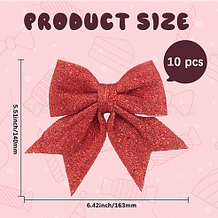 10Pcs Glitter Foam Bowknot Ornament Accessories&nbsp;FIND-GF0008-55A