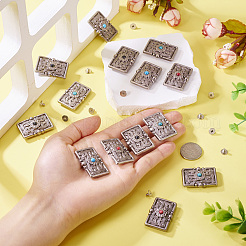 16Pcs 4 Colors Alloy Decorative Rivets&nbsp;BUTT-SW0001-03