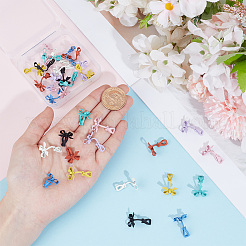 32Pcs 8 Colors Brass Clip-on Earrings&nbsp;FIND-PH0061-88