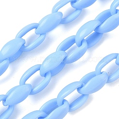 7 Strands 7 Colors Handmade Acrylic Cable Chains&nbsp;AJEW-PH0003-93